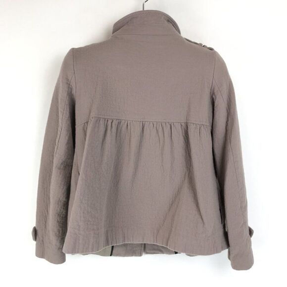 Zara Woman Wool Blend Jacket Women's Size Small Cropped 3-Button Fully Lined - Picture 6 of 10